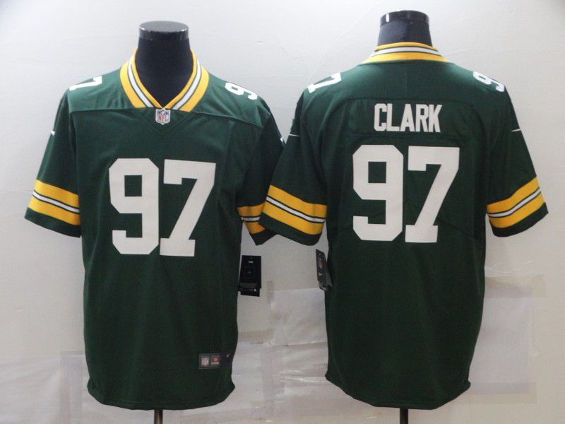 Men Green Bay Packers #97 Clark Green Nike Limited Vapor Untouchable NFL Jerseys
